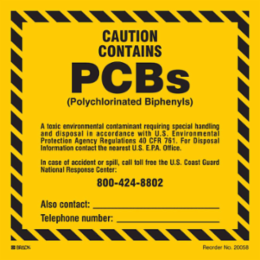 Caution Sign Label, 6 Inch x 6 Inch, Black on Yellow, Outdoor Use, Pack of 10