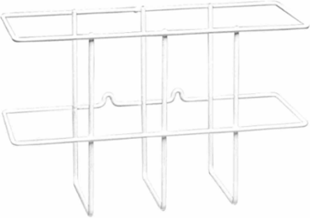 Binder Holder - 9 Inch H x 14 Inch W x 4-1/2 Inch D, White, Wall Mountable