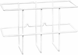 Binder Holder - 9 Inch H x 14 Inch W x 4-1/2 Inch D, White, Wall Mountable