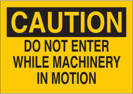 Caution Sign - 7 Inch H x 10 Inch W, Polystyrene, Abrasion & Chemical Resistant