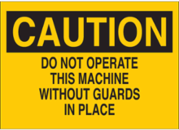 CAUTION Sign 7 Inch x 10 Inch, Polystyrene, Indoor/Outdoor Use, Abrasion-Resistant