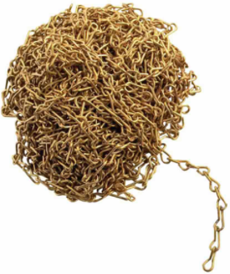 Jack Chain, 50" L, Brass