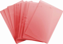 Laminator Pouches, Red, 3.5 " H x 5" W, Pack of 50 Each