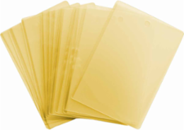 Laminator Pouches, Yellow, 3 " H x 5" W, Pack of 50 Each