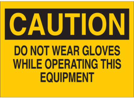 Caution Sign, 10 Inch H x 14 Inch W, Polystyrene, Abrasion/ Chemical Resistant
