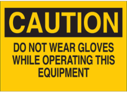 Caution Sign, 10 Inch H x 14 Inch W, Polystyrene, Abrasion/ Chemical Resistant