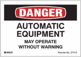 DANGER Label, 3.5 Inch H x 5 Inch W, Reflective, Outdoor Use