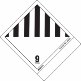 Black on White Label, 4 Inch H x 4.75 Inch W, Coated Paper, Pack of 100