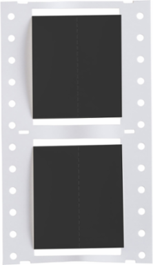 Double Sided PermaSleeve Polyolefin Fluid Resistant Wire Marking Sleeves, 1.5" Dia x 1", Roll of 500, Black