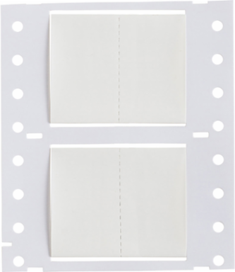 High Temp PermaSleeve PVDF Wire Marking Sleeves, 1" Dia x 1" W, White