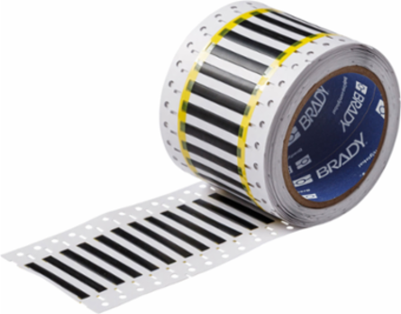 High Temp PermaSleeve PVDF Wire Marking Sleeves, 0.125" Dia x 1" W, Black