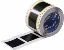 High Temp PermaSleeve PVDF Wire Marking Sleeves, 1.5" Dia x 1" W, Black