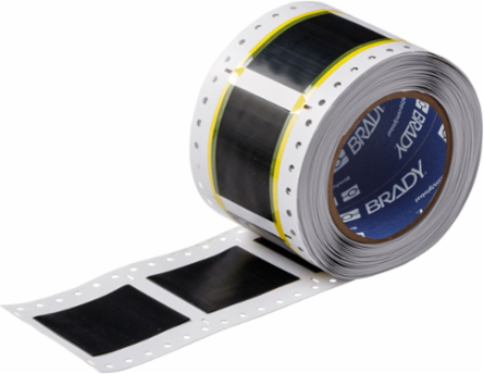 High Temp PermaSleeve PVDF Wire Marking Sleeves, Black, 1.5" Dia x 2" W