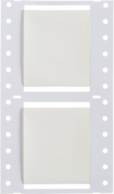 High Temp PermaSleeve PVDF Wire Marking Sleeves, 1.5" Dia x 2" W, White