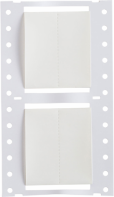 High Temp PermaSleeve PVDF Wire Marking Sleeves, 1.5" Dia x 1" W, White