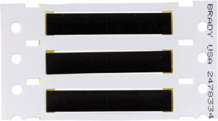 High Temp PermaSleeve PVDF Wire Marking Sleeves, 0.187" Dia x 1" W, Black
