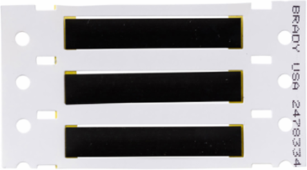 High Temp PermaSleeve PVDF Wire Marking Sleeves, Black, 0.187" Dia x 2" W