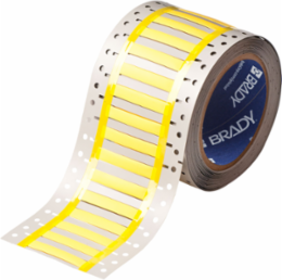 High Temp PermaSleeve PVDF Wire Marking Sleeves, Yellow, 0.187" Dia x 2" W