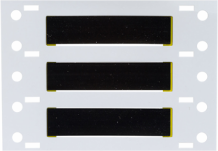 High Temp PermaSleeve PVDF Wire Marking Sleeves, Black, 0.25" Dia x 2" W