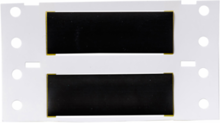 High Temp PermaSleeve PVDF Wire Marking Sleeves, Black, 0.375" Dia x 2" W