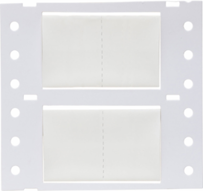 High Temp PermaSleeve PVDF Wire Marking Sleeves, 0.75" Dia x 1" W, White