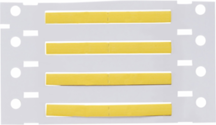 PermaSleeve HX Heat Shrink Double Sided Wire Marking Sleeves, 0.094" Dia x 1.15" W, Yellow