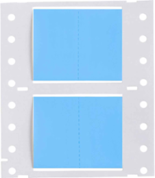 PermaSleeve HX 3" Heat Shrink Wire Marking Sleeves, 2:1 Shrink Ratio, Blue