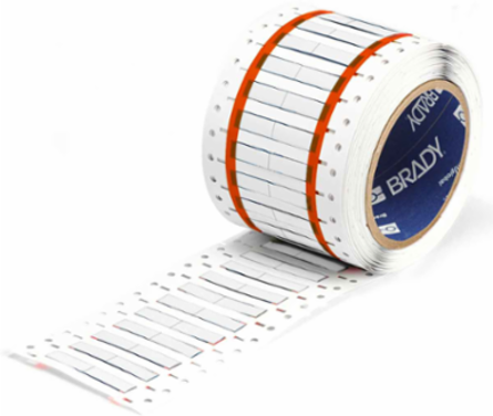 PermaSleeve HX Heat Shrink Double Sided Wire Marking Sleeves, White, 0.125" Dia x 1" W, Roll of 5000 Each