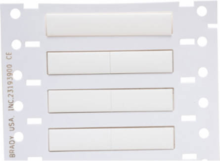 PermaSleeve HX Heat Shrink Double Sided Wire Marking Sleeves, 0.187" Dia x 1.15" W, White