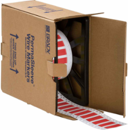 PermaSleeve HX 3 Inch Heat Shrink Wire Marking Sleeves, 2:1 Shrink Ratio, Double-Sided