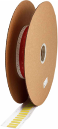 PermaSleeve HX Heat Shrink Double Sided Wire Marking Sleeves, Yellow, 0.375" Dia x 0.5" W, Roll of 10000 Each