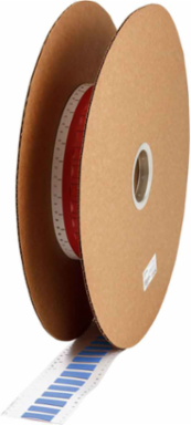 PermaSleeve HX 3 Inch Heat Shrink Wire Marking Sleeves, 2:1 Shrink Ratio, Blue