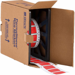 PermaSleeve HX 3 Inch Heat Shrink Wire Marking Sleeves, 2:1 Shrink Ratio, Red