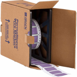 3 Inch PermaSleeve HX Double-Sided Heat Shrink Wire Marking Sleeves, Polyolefin, 2:1 Shrink Ratio, 750 Roll