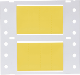 PermaSleeve HX Heat Shrink Double Sided Wire Marking Sleeves, Yellow, 0.75" Dia x 0.5" W, Roll of 10000 Each