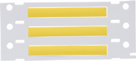 Low Smoke Zero Halogen Double Sided Heat Shrink Tubing, 0.125 Inch Dia x 2 Inch W, Yellow