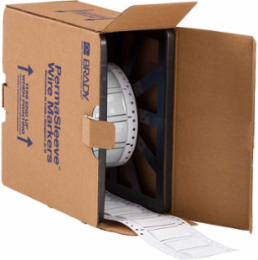 Low Smoke Zero Halogen Double Sided PermaSleeve Heat Shrink Tubing, 0.75" Dia x 0.67" W, White