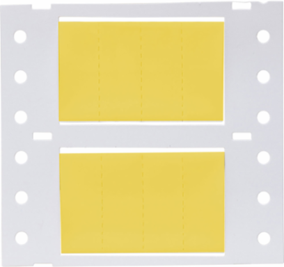 Low Smoke Zero Halogen Double Sided PermaSleeve Heat Shrink Tubing, 0.75" Dia x 0.5" W, Yellow
