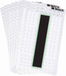 Glow in the Dark Label, 2.375 Inch H x 1.5 Inch W, High-Intensity Reflective, Pack of 10