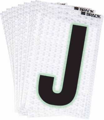 Glow in the Dark Labels, Black/Green Glow, 1.5 Inch x 2.375 Inch, Pack of 10