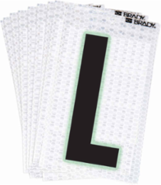 Glow in the Dark Label - 2.375 Inch H x 1.5 Inch W, High-Intensity Prismatic, Pack of 10