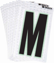 Glow in the Dark Label, Black/Green Glow on Silver, 2.375 Inch x 1.5 Inch, Pack of 10