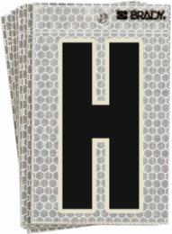 Glow in the Dark Labels, 3.5 Inch x 2.5 Inch, Reflective Sheeting, Pack of 10