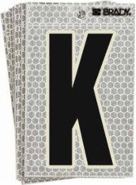 Glow in the Dark Labels, Black/Green Glow on Silver, 3.5 Inch x 2.5 Inch, Pack of 10