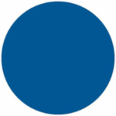 Round Paper Labels, 1.5" Dia, Roll of 500 Labels, Blue