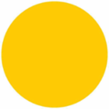 Round Paper Labels, 1.5" Dia, Roll of 500 Labels, Yellow