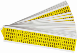 Repositionable Number and Letter Labels 0-9, 0.375 Inch H x 0.25 Inch W, Vinyl Cloth