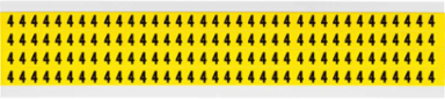 Repositionable Vinyl Cloth Number and Letter Labels, 0.375 Inch H x 0.25 Inch W