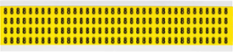 Repositionable Labels, 0.375 in H x 0.25 in W, Vinyl Cloth, Black on Yellow