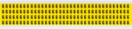 CleanLift Repositionable Number & Letter Labels, 0.375 Inch x 0.25 Inch, Black on Yellow